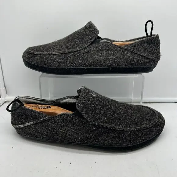 OluKai Moloa Hulu Charcoal Men\'s Slip-On Loafers Olukai Moloa Hulu Men main image 2